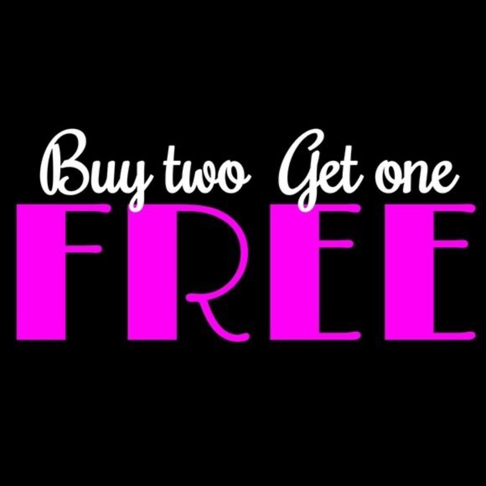 Buy 2 get 1 free